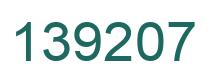 Number 139207 green image