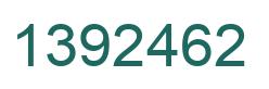 Number 1392462 green image