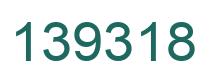 Number 139318 green image