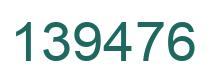 Number 139476 green image