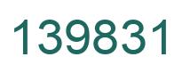 Number 139831 green image
