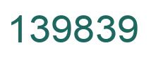 Number 139839 green image