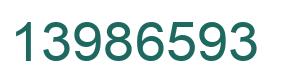 Número 13986593 imagen verde