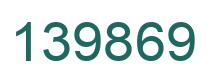 Number 139869 green image