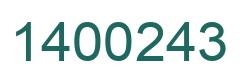 Número 1400243 imagen verde