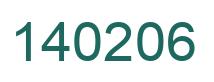 Número 140206 imagen verde