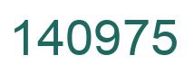 Number 140975 green image