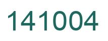 Number 141004 green image