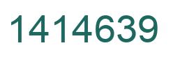Number 1414639 green image