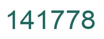 Number 141778 green image