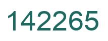 Number 142265 green image