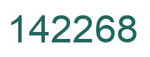 Number 142268 green image