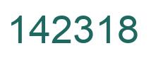Number 142318 green image
