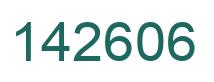 Number 142606 green image