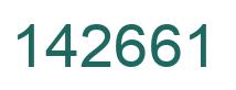 Number 142661 green image