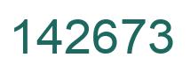 Number 142673 green image