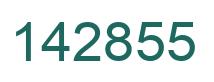 Number 142855 green image