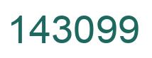 Number 143099 green image