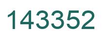 Number 143352 green image