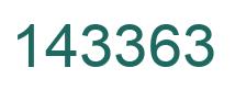 Number 143363 green image