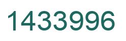 Number 1433996 green image