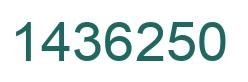 Número 1436250 imagen verde