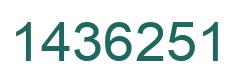 Número 1436251 imagen verde