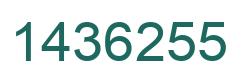 Número 1436255 imagen verde