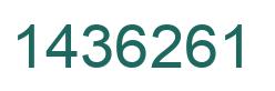 Número 1436261 imagen verde