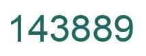 Number 143889 green image