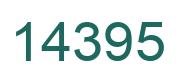 Número 14395 imagen verde