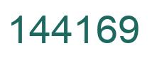 Number 144169 green image