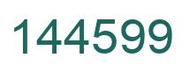 Number 144599 green image
