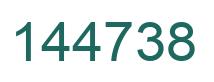 Number 144738 green image