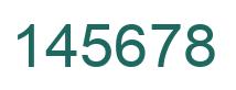 Número 145678 imagen verde