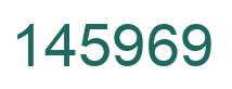 Number 145969 green image