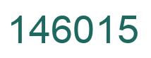 Number 146015 green image