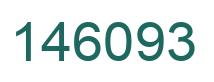 Number 146093 green image