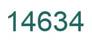 Number 14634 green image