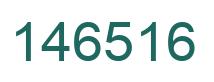 Number 146516 green image