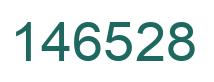 Number 146528 green image