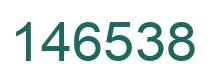 Number 146538 green image