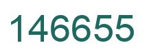 Number 146655 green image