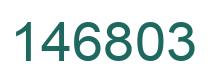 Number 146803 green image