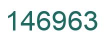 Number 146963 green image