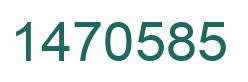 Number 1470585 green image