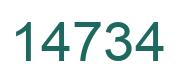 Número 14734 imagen verde