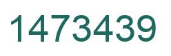 Number 1473439 green image