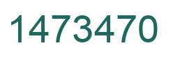 Number 1473470 green image