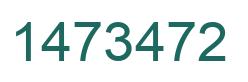 Number 1473472 green image